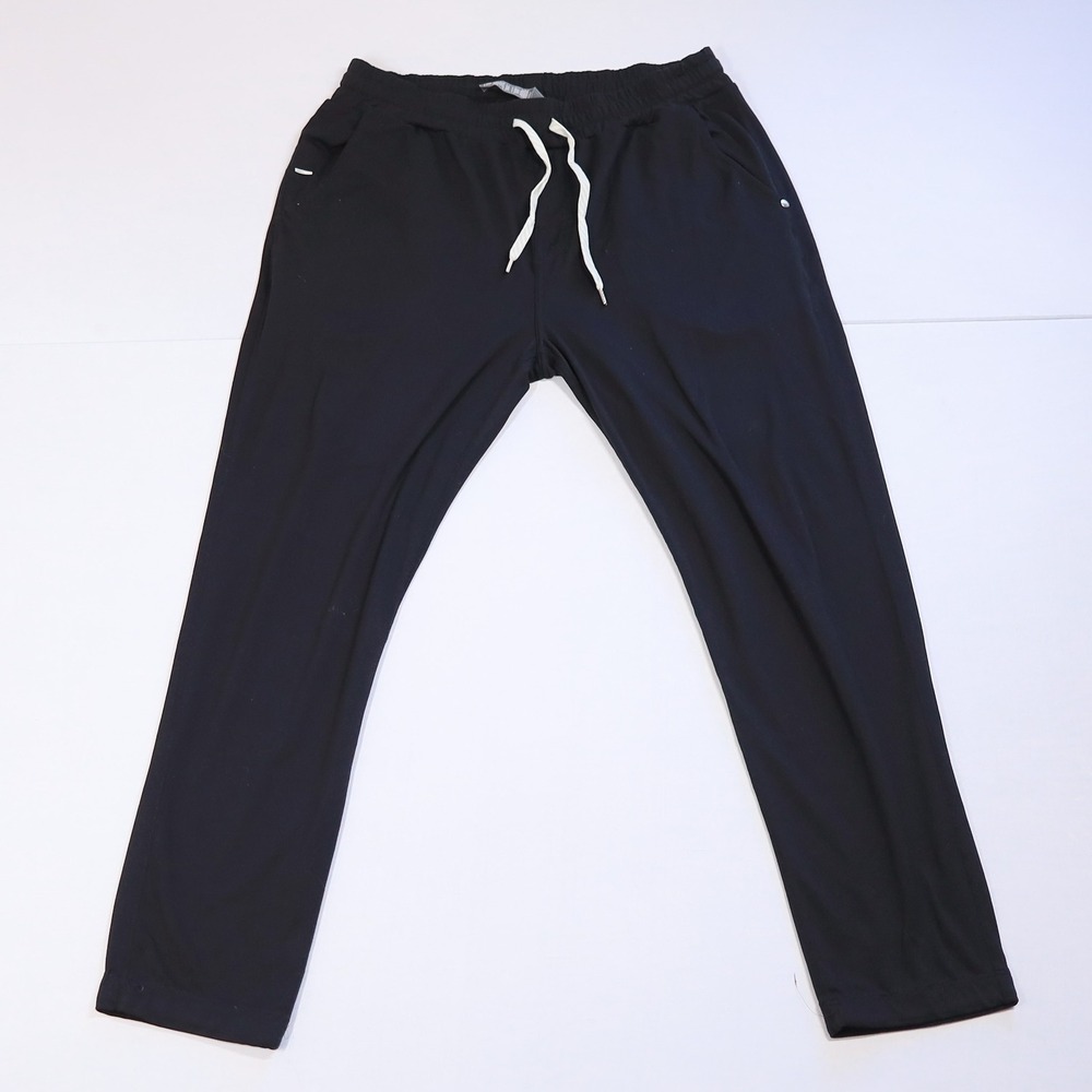 Vuori Ponto Performance Jogger Men XL Black Dreamknit Stretch Drawstring V418